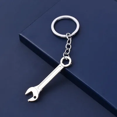 Wrench Keychain Car Key Ring High-grade Simulation Spanner Key Chain Keyring Keyfob Tools Novelty