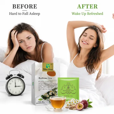 WinsTown Bedtime Relax Herbal Tea Calm Mood Support Peaceful Night Rest Daily Sleep Care Tea Boxes OEM Private Label Factory