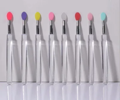 Wholesale Silicone Tip Lip Gloss Applicator Lipstick Brushes Make up Spatula Silica Gel Lip Gloss Brushj Lip Stick Brush