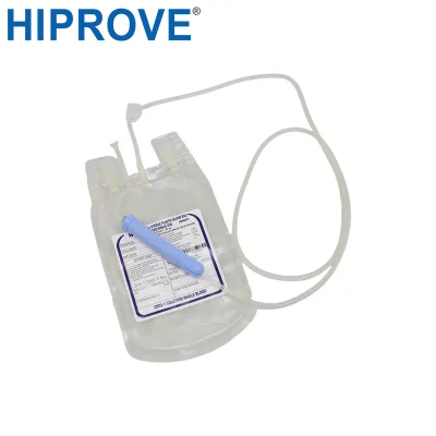 Disposable Medical Class II EO Disinfected Medical Grade PVC Single Blood Transfusion Bag (250ml-500ml)