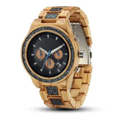 YS5576 Sleek Unisex Wooden Watch Lightweight with Smooth Beveled Edges Silent Quartz Movement Simple Fashion Style
