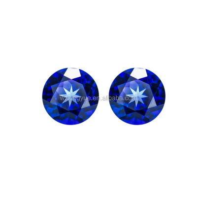 Lab Grown  Blue Color Gemstone Sapphire