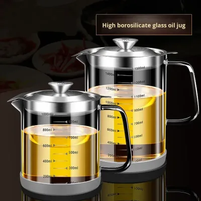 1000ml and 1500ml Kitchen Household Tools, Oil Residue Filter, Strainer Pot, Kettle with Filter, Storage Container, Dispenser