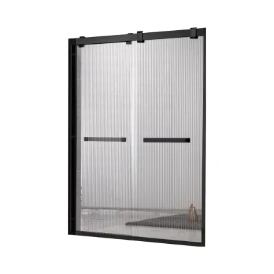 High Quality 10mm Tempered Glass Sliding Door Modern Design with Waterproof Aluminium for Hotels and Bathrooms