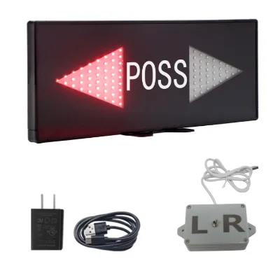 GANXIN Portable LED Basketball Possession Indicator Arrow Display with Toggle Switch Button Control Sports Electronic Equipment