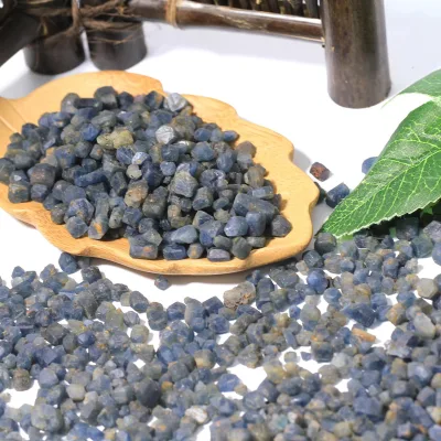 Hot Sales Natural Blue Corundum Raw Crystal Quartz Gemstone Fashion Style Used for Meditation Decoration and Souvenir
