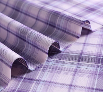 Twill TR Yarn Dyed Pleated Skirts and Dress Jacket Fabric Girls' Polyester Rayon Suiting Check in Woven Textile for Lining