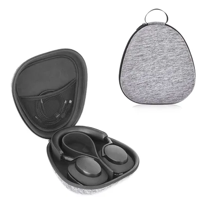 Custom Logo Luxury EVA Zipper Case for Headphones Durable Water Drop Shape with Easy Carrying Feature Factory Direct