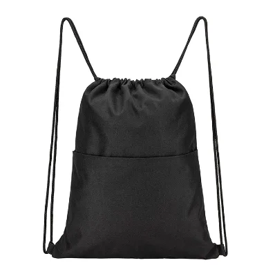 Durable Sport Gym Drawstring Bag Backpack Men and Women Sport Gym Sack  Customized Printing Logo