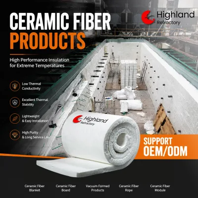 96kg/m3 128kg/m3 Ceramic Fiber Products 1260C for Shipyard Marine Insulation Fireproofing Project Grade Bulk Supply