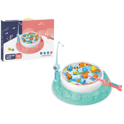 Kids Table Game Toys With Turntable Fishing Game Toys