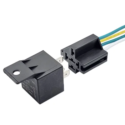Waterproof Car Relay 12V 30A 5Pin DC Relay Practical Auto Socket with Starter  Black Relay