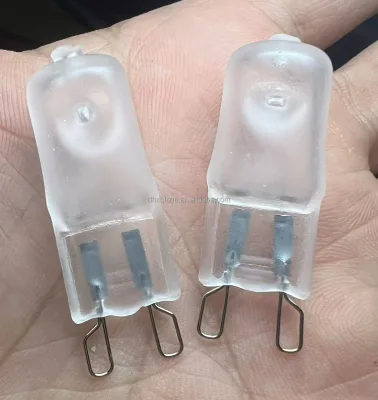 Long Lasting Mini Oven Halogen Heat Bulb G9 28w 33w 40w 50w 60w 110v 230v Clear Frosted Quartz Dimmable,Hal-g9