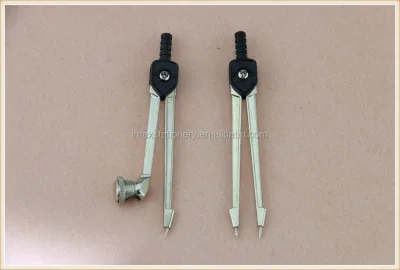 Good Quality Metal Compass and Divider, Zinc Alloy Compass Set,school Stationery Compass