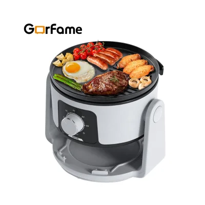 OEM Wholesale Compact Capacity 2L 4L Electric Skillet Combo Food Grade Material Grill Air Fryer Smart Cooker