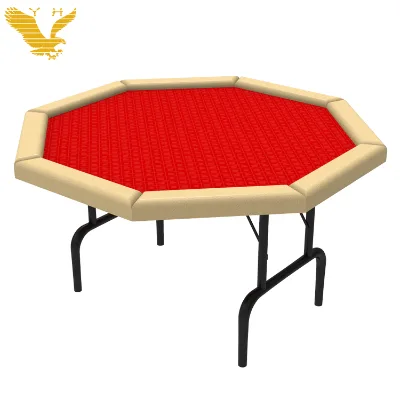 YH 7 Person Home Entertainment Cheap Round Poker Table Foldable Playing Card Table