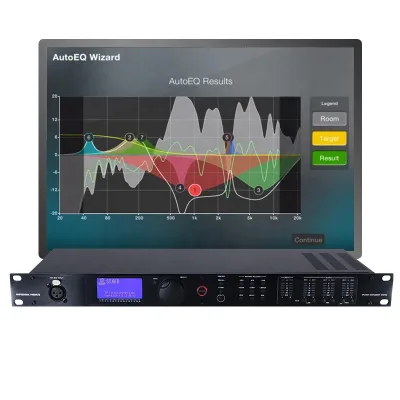 48kHz Full Graphics LCD Display 2 in 6 Out Digital Audio Dsp Processor Speaker Management