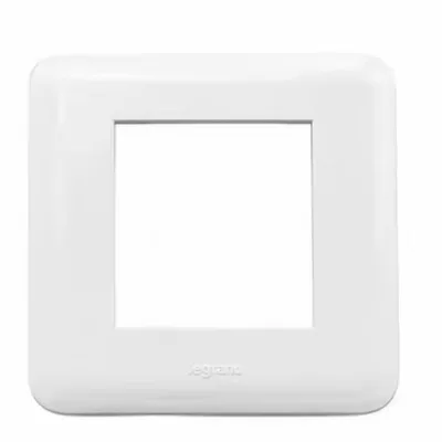 French Style 80*80 Network Faceplate Legrand Style Plastic Frame Network Wall Plate, Single Port Dual Port