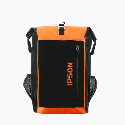 Unisex Luxury Laptop Backpack for Travel Camping Waterproof Custom Big Woods PVC Lining Soft Shoulder Strap Letter Pattern Style