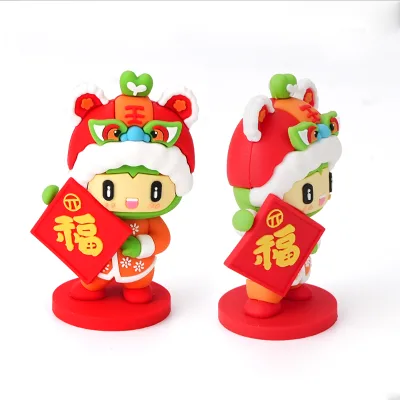 Wholesale 3D Anime Figures Rubber Carabiner Keychain Factory Custom Design and Size Cartoon Dolls Lightweight & Waterproof