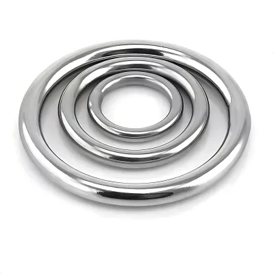 Customized Heavy Duty Stainless Steel Smooth Solid Multi-Purpose Ring Round Ring O Rings