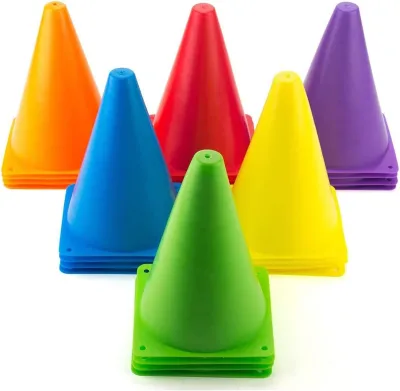 Hot Selling High Quality Attractive Price PE Material Training Equipment Football Basketball Soccer Cones Outdoor Indoor