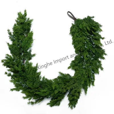Factory Custom Norfolk Pine Garland Home Decoration for Mantle Table Stairs Christmas Holiday Decor