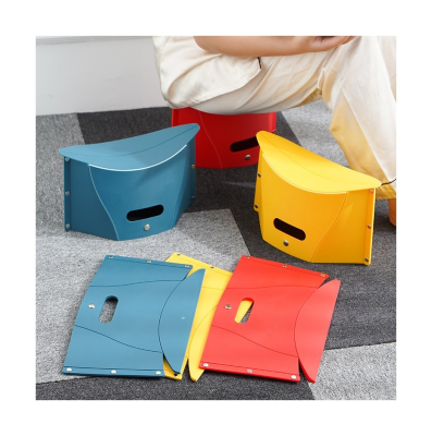 Card folding stool outdoor carrying basket folding stool