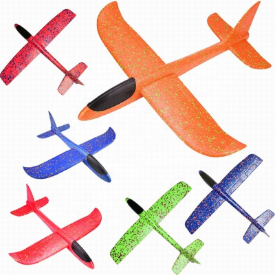Foam Glider Airplane 44CM&48CM Mini Throwing Plane Flying Sports Games Foam Throwing Plane Airplane Toys Funny Toy