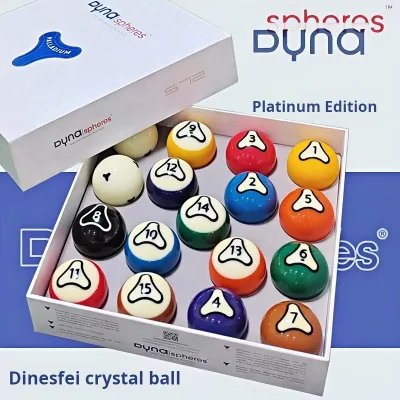 Dynasphi Professional Competition Grade 57.2mm Resin Pool Balls Customized 59 Rockwell Hardness Genuine Quality Guaranteed
