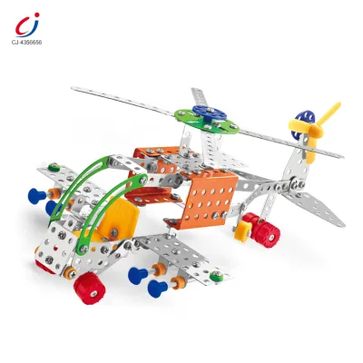 Chengji Children Building Blocks Set Bulk Assembly Simulation Education Machinery Self Installed Metal Alloy Model Aircraft