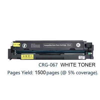 Compatible MF654Cdw White Toner Cartridge CRG-067 Toner MF657Cdw MF656Cdw MF651cw MF655Cdw LBP631Cw LBP633Cdw