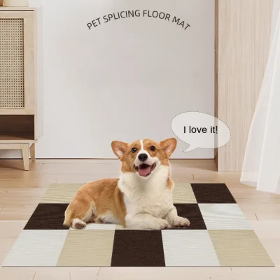Pet Mats & Pads Glue-Free Pasting Splicing Non Slip Pet Mats for Floor