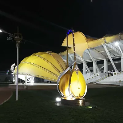 Decoration Illuminated Glow Cello Outdoor Landscape Garden Street Light Accept Customized Waterproof LED Light