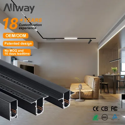 For High Quality Modern Store Hotel Office Surface Mounted 6W/8W/10W/12W/18W/20W/24W/36W/48W COB Track Lighting High