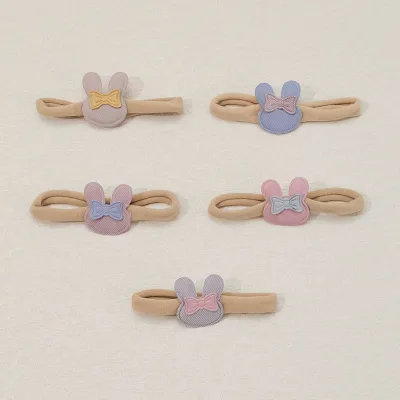 Cute New Daily  New Children's Cartoon Bunny Hair Accessory European and American Baby Handmade Small Bow Hair Tie