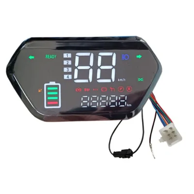 48V 60V 72V Electric Scooter Speed Gauge Power Digital LED Motorcycle Display Speedometer