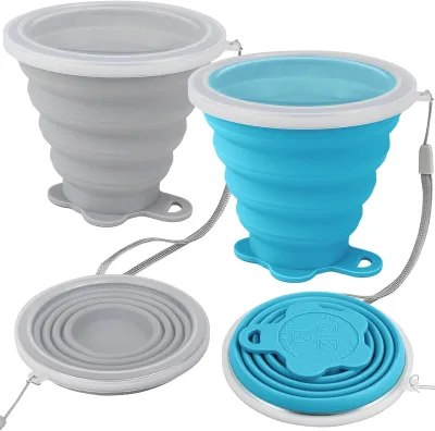 Hot Sale 270ml Bpa Free Silicone Wash Collapsible Retractable Portable Sport Foldable Coffee Cup for Travel