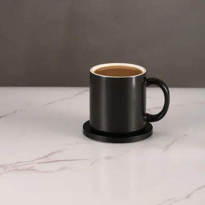Modern Household Desktop Custom Logo Supported Smart Thermostatic Coffee Mug Mat Set Adjustable Temperature Heating