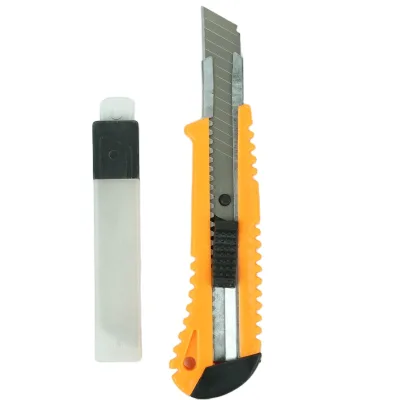 Factory Direct Sale Yellow Art Knife Blade Wallpaper Cutting Paper Small Worker 100-Piece Set