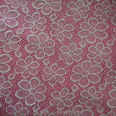 Flower Mesh Lace Fabric French Elastic Lace Fabric