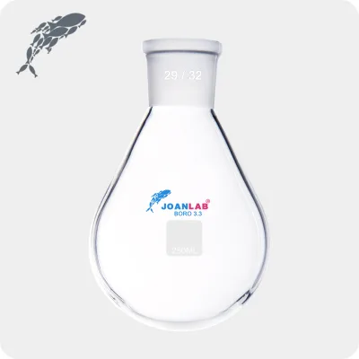 JOAN Glass Eggplant Type Flask for Rotary Evaporator