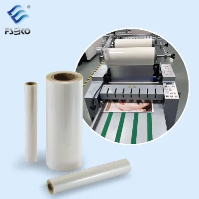 Low Temperature OPP Thermal Lamination Film Transparent Roll Fim Doff Glossy Roll Thermal Hot Lamination Film Glossy for Label