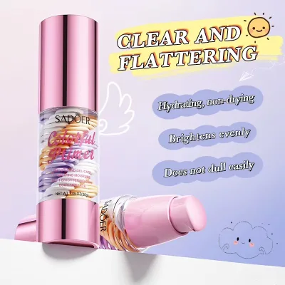 SADOER Three Color Isolating Primer Cream Multi Functional Makeup Base Moisturizing Concealer Contouring Shaping Even Skin Tone