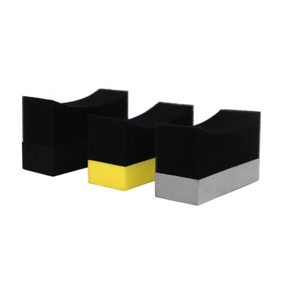 U-Shape Cleaning Tool Interior Wheel Care Products Polish Wax Tire Applicator Dressing Shine Sponge Applicator Pads