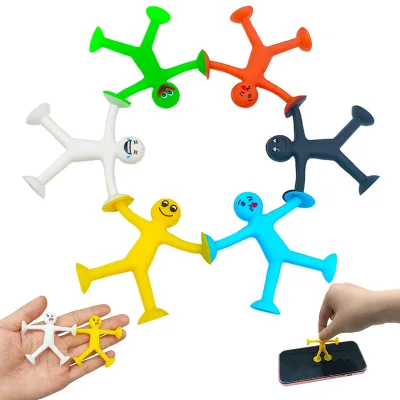 Wholesale Silicone Suction Toy Novelty Children Cheap DIY Promotional Sucker Toy for Stress Relief