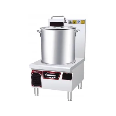Commercial Restaurant Electric Soup Boiler Stove New Electromagnetic Single-Head Soup Cooking Stove