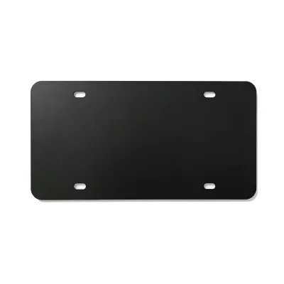 Custom logo Uv Printing Blank Matt Black License Plate Frame Aluminum Car Dealer Advertising License Plate