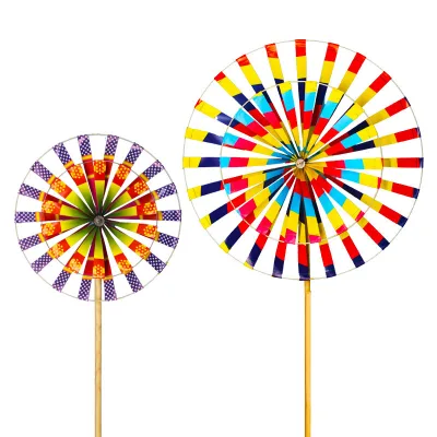 Old Windmill Small Wind Hot Sale Beijing Outdoor Spiral Decoration Children's Traditional Windmill Stall Colorful Toys