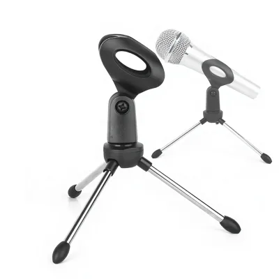 LKT-001 Mini Portable Table Tops Microphone Tripod Mic Stand Desktop Adjustable Microphones Tripods Holder